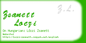 zsanett loczi business card