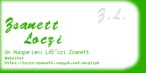 zsanett loczi business card